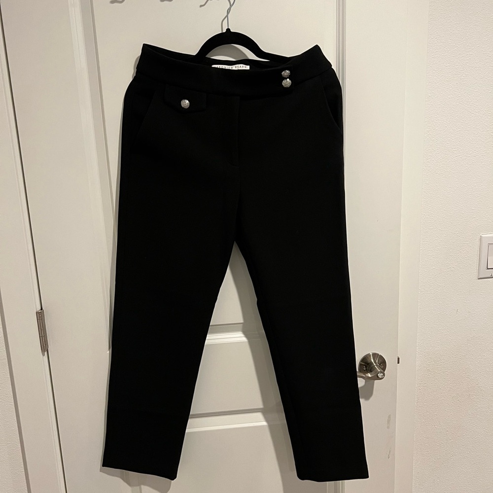 Veronica Beard Renzo Crop Black Pants